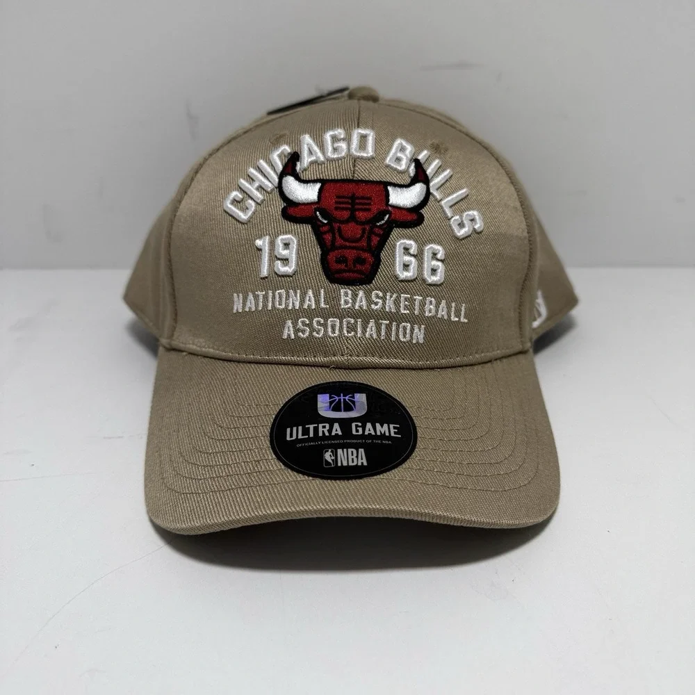 NEW! Chicago Bulls Ultra Game Snapback‎ Hat EST. 1966 NBA Basketball Jordan Tan